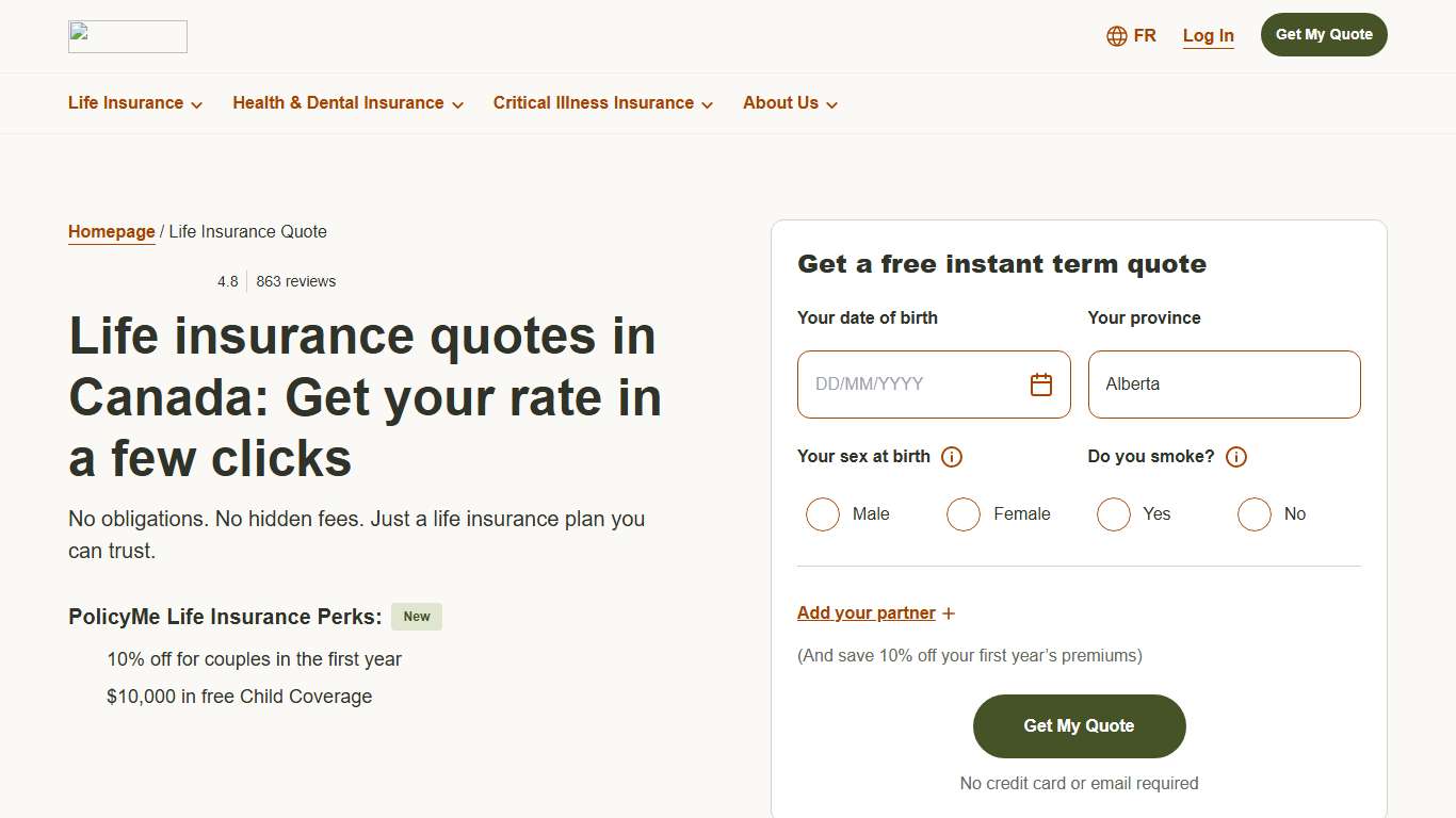 Life Insurance Quotes in Canada (2026) PolicyMe